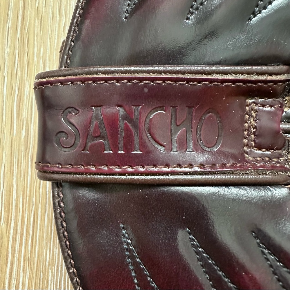 Vintage 80's Sancho Leather Cowboy Boots in Oxblood Burgundy - 37 EU (6.5 US) - Picture 6 of 11